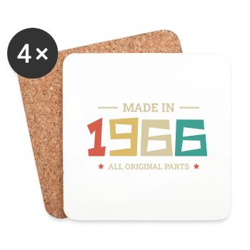 Legendär seit 1966 Original 1966 - Untersetzer (4er-Set) - Weiß - Vorne
