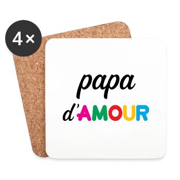 Love Daddy - Father's Day - Coasters (set of 4) - white - Front