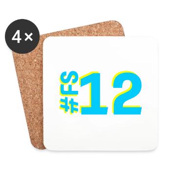 FS12 - Dessous de verre (lot de 4) - blanc - Devant