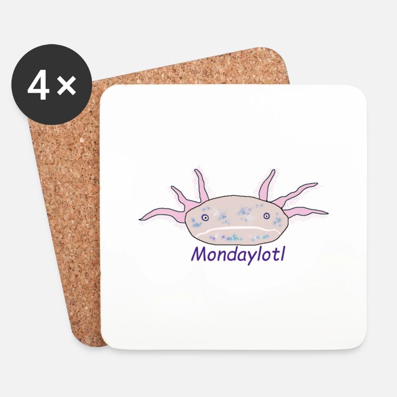 Mondaylotl - Untersetzer (4er-Set) - Weiß