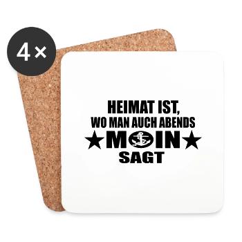 Moin - Untersetzer (4er-Set) - Weiß - Vorne