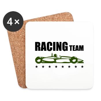 Racing Team - Coasters (set of 4) - white - Front