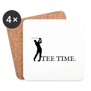 Tee time ! - Dessous de verre (lot de 4) - blanc - Devant
