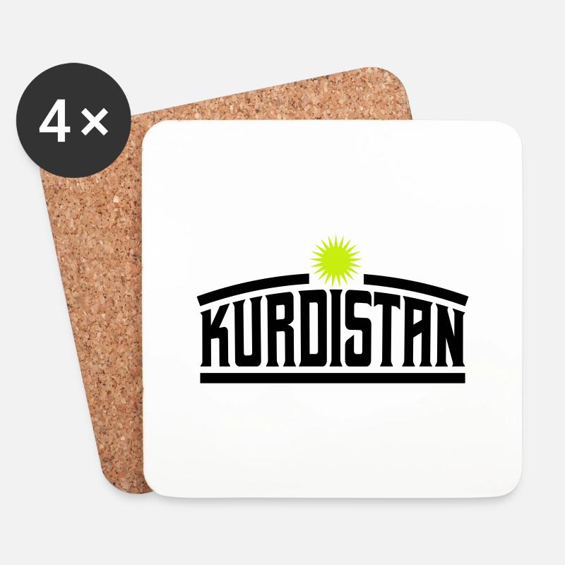 kurdistan - Untersetzer (4er-Set) - Weiß