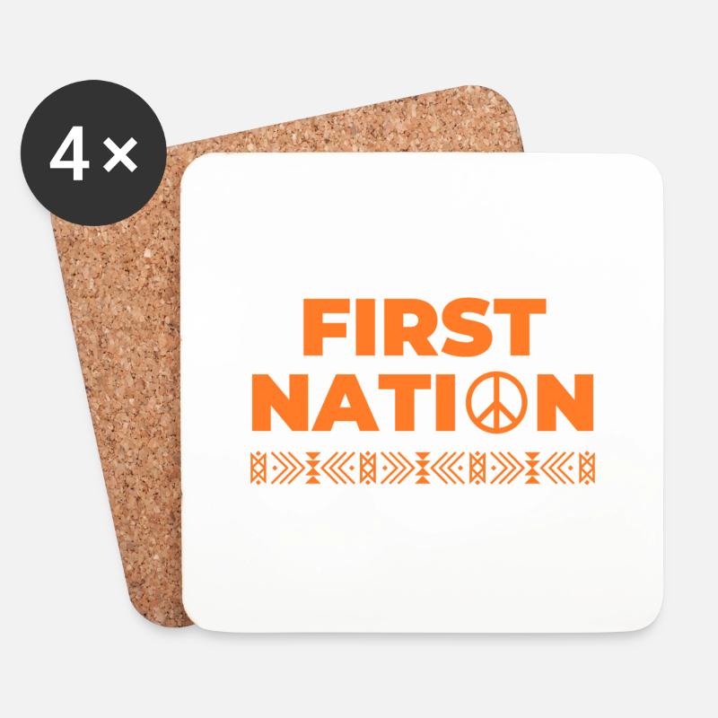 first nation indigen USA - Untersetzer (4er-Set) - Weiß
