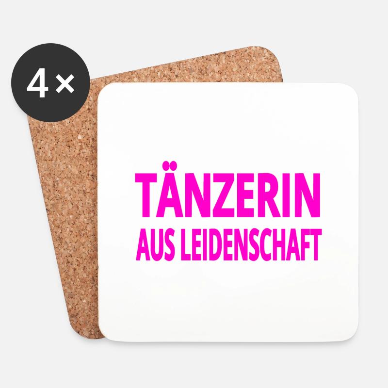 Tänzerin - Untersetzer (4er-Set) - Weiß
