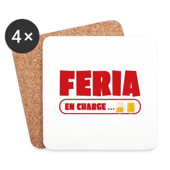 Feria alcohol humor beer - Coasters (set of 4) - white - Front
