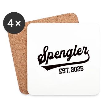 Spengler 2025 Beruf Spenglerei Lehre Lehrling - Untersetzer (4er-Set) - Weiß - Vorne