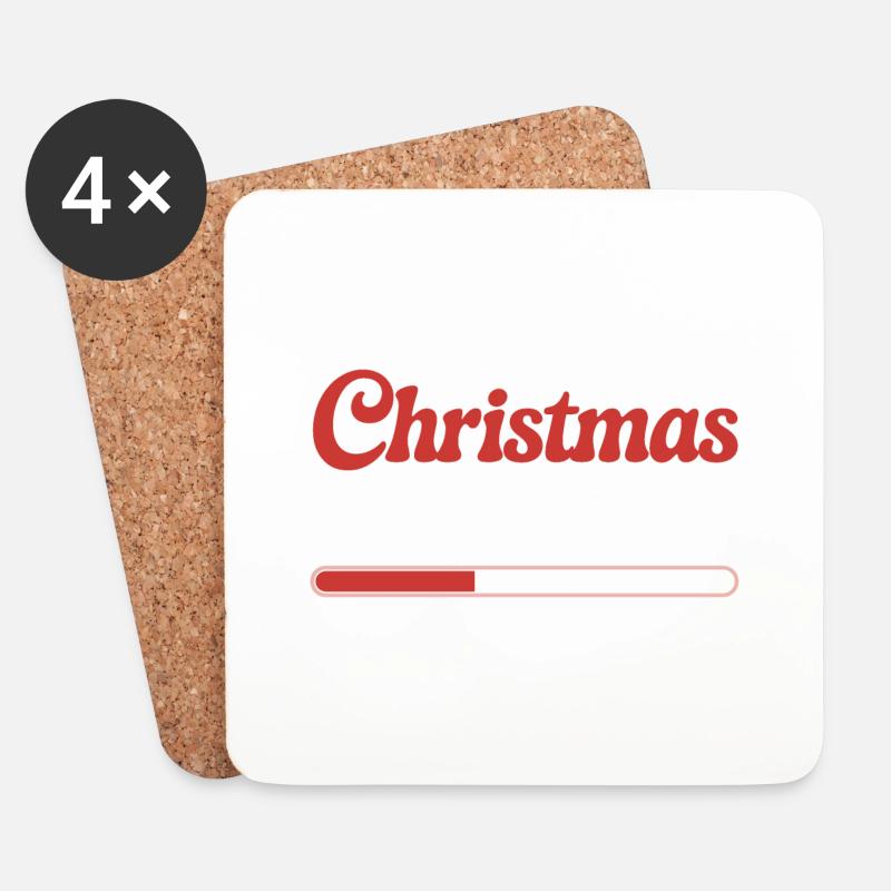 Christmas is loading ... - Coasters (set of 4) - white