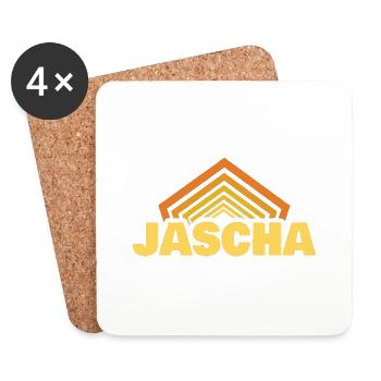 Jascha - Dessous de verre (lot de 4) - blanc - Devant