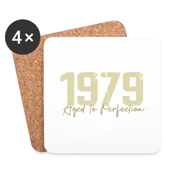 Original 1979 Retro 1979 Geburtstagsgeschenk 1979 - Untersetzer (4er-Set) - Weiß - Vorne