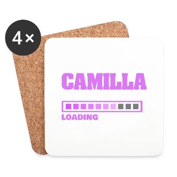 Camilla bébé - Dessous de verre (lot de 4) - blanc - Devant