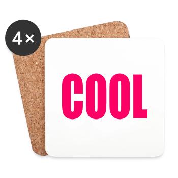 Cool - Dessous de verre (lot de 4) - blanc - Devant