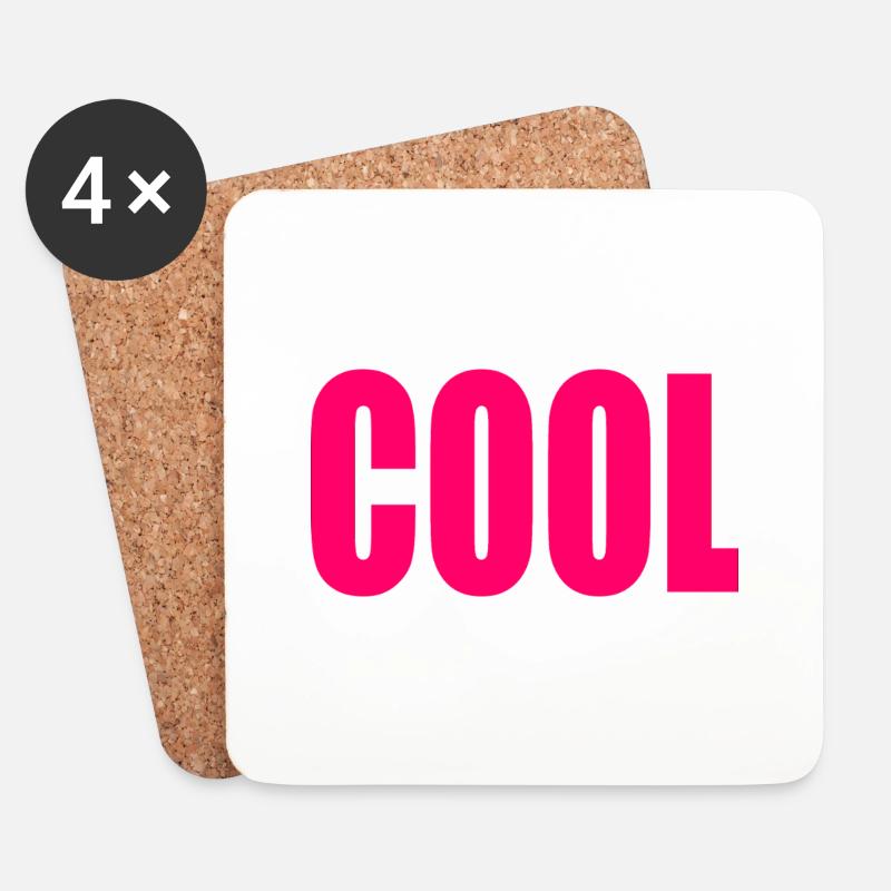 Cool - Untersetzer (4er-Set) - Weiß