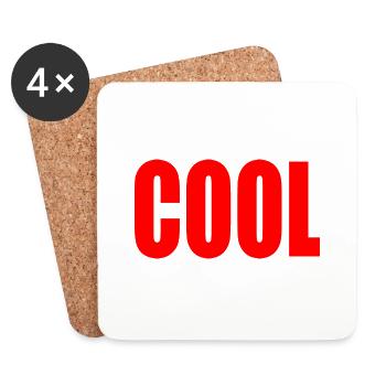Cool - Untersetzer (4er-Set) - Weiß - Vorne