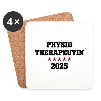 Physio Therapeutin Physiotherapie Krankengymnastik - Untersetzer (4er-Set) - Weiß - Vorne