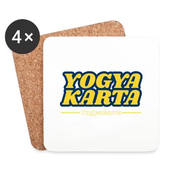 Yogyakarta Indonesia - Coasters (set of 4) - white - Front