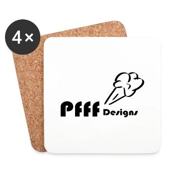 Pfff Designs - Untersetzer (4er-Set) - Weiß - Vorne