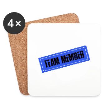 Team Member - Coasters (set of 4) - white - Front