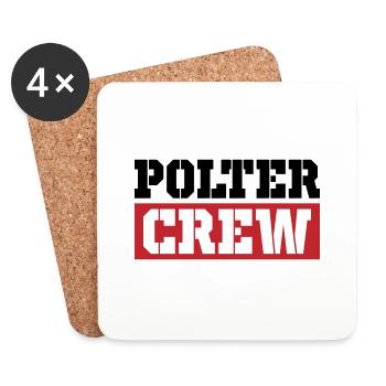 Polter Crew - Untersetzer (4er-Set) - Weiß - Vorne