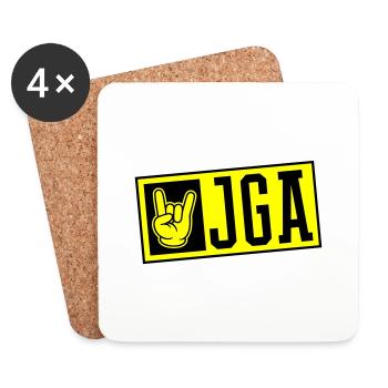 Jga Junggesellenabschied - Untersetzer (4er-Set) - Weiß - Vorne