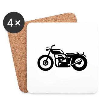 roadster01 - Dessous de verre (lot de 4) - blanc - Devant