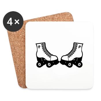 skates - Untersetzer (4er-Set) - Weiß - Vorne