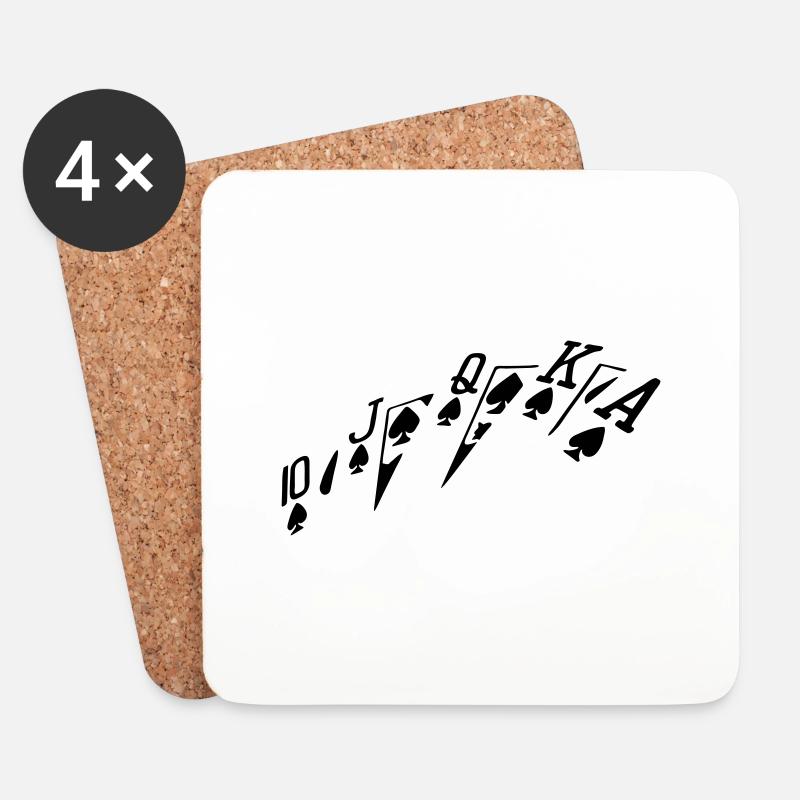 farb - Untersetzer (4er-Set) - Weiß
