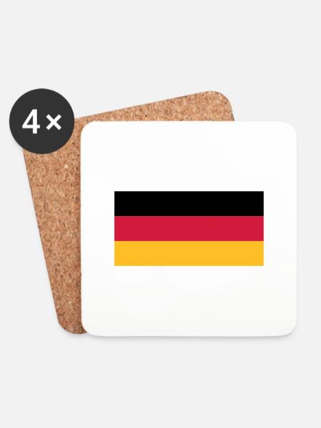 Deutschland - Coasters (set of 4) - white
