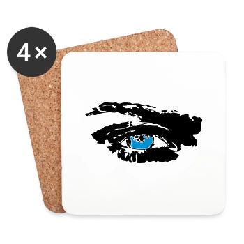 Auge Polychrom 280d - Untersetzer (4er-Set) - Weiß - Vorne