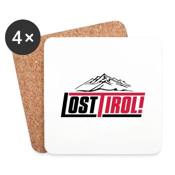 lost-tirol-v1 - Untersetzer (4er-Set) - Weiß - Vorne