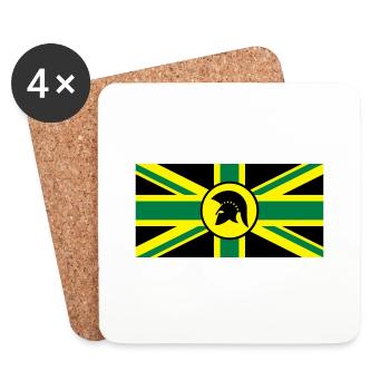 Skinhead Reggae UK - Untersetzer (4er-Set) - Weiß - Vorne