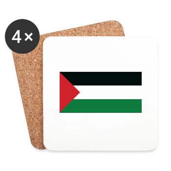 Palestine - Coasters (set of 4) - white - Front