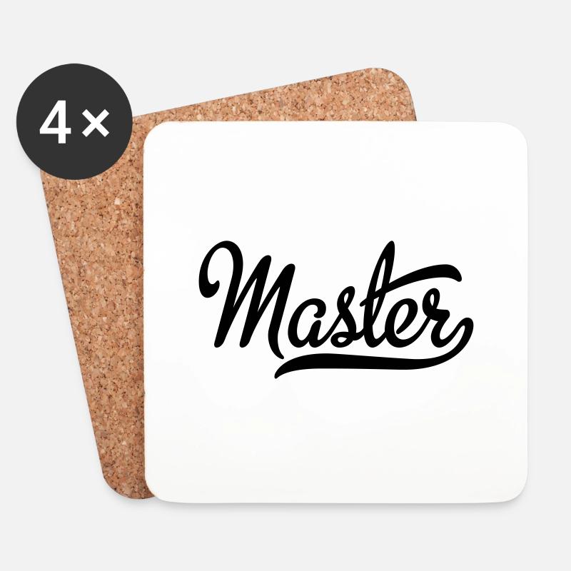 master - Coasters (set of 4) - white