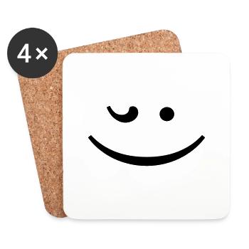 smile ;) - Coasters (set of 4) - white - Front