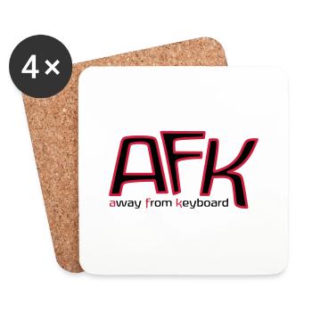 afk_pc_2c - Dessous de verre (lot de 4) - blanc - Devant