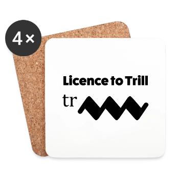 Licence to trill - Dessous de verre (lot de 4) - blanc - Devant