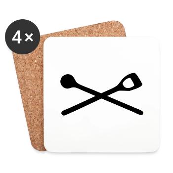 wooden spoon - Dessous de verre (lot de 4) - blanc - Devant