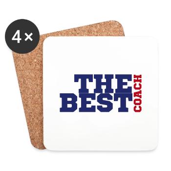 Coach / Trainer: The Best Coach - Untersetzer (4er-Set) - Weiß - Vorne