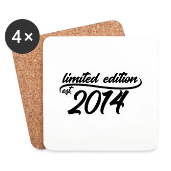 Limited Edition est 2014 - Untersetzer (4er-Set) - Weiß - Vorne