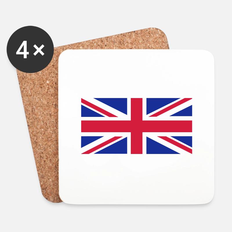 Unionjack - Coasters (set of 4) - white