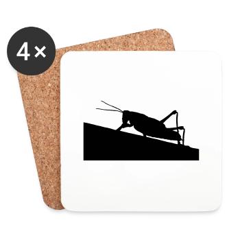grasshopper - Coasters (set of 4) - white - Front