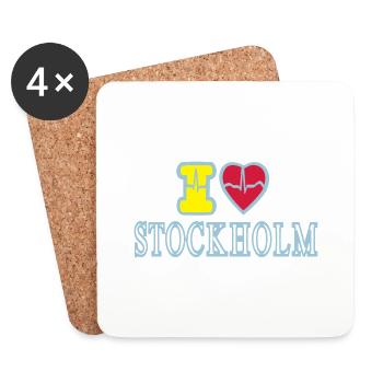 STOCKHOLM - Untersetzer (4er-Set) - Weiß - Vorne