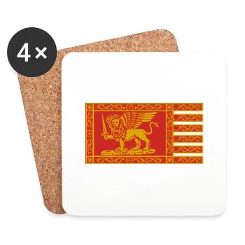 Venezia Flag - Untersetzer (4er-Set) - Weiß - Vorne