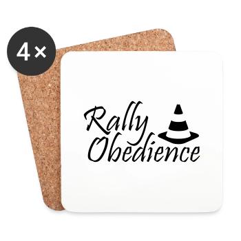 Rally Obedience - Untersetzer (4er-Set) - Weiß - Vorne