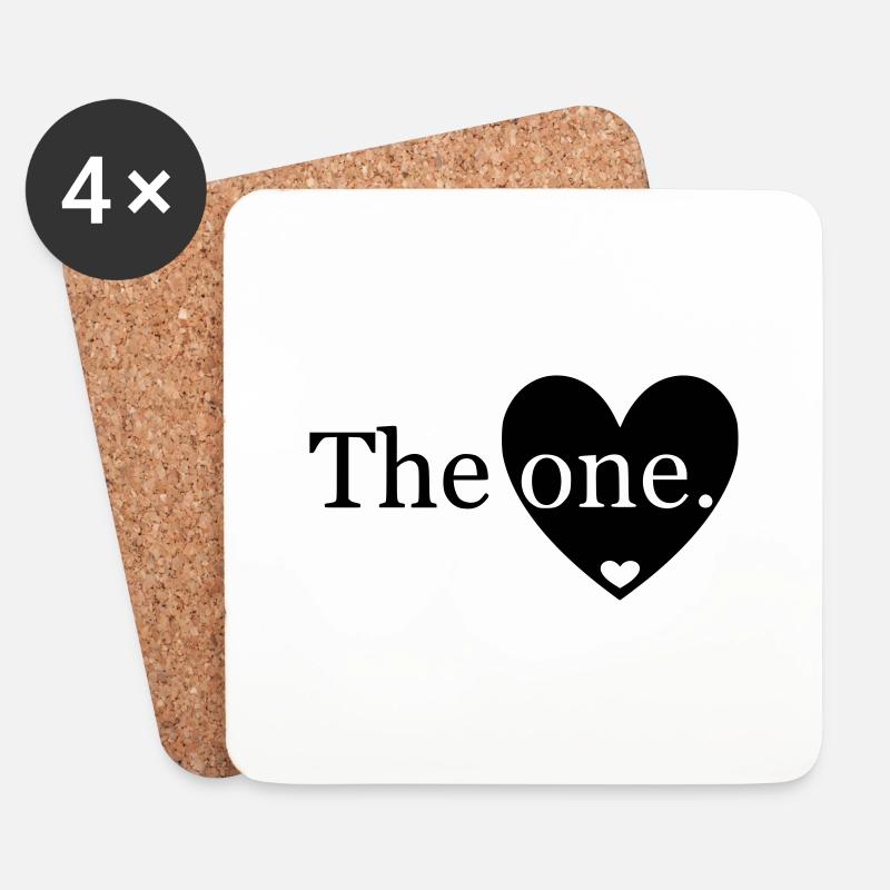 The one. - Untersetzer (4er-Set) - Weiß