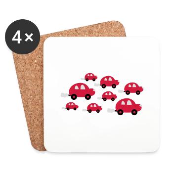 cars_design - Untersetzer (4er-Set) - Weiß - Vorne