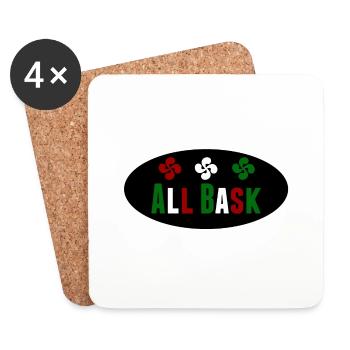 All Basque - Dessous de verre (lot de 4) - blanc - Devant