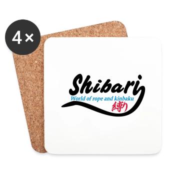 Shibari World 1 3-farbig - Untersetzer (4er-Set) - Weiß - Vorne