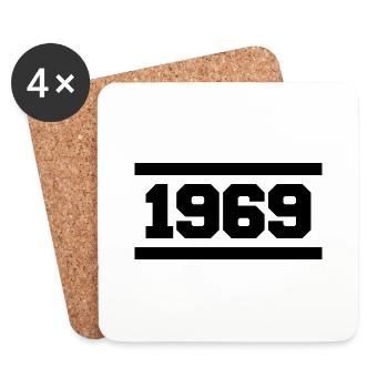 1969 - Untersetzer (4er-Set) - Weiß - Vorne